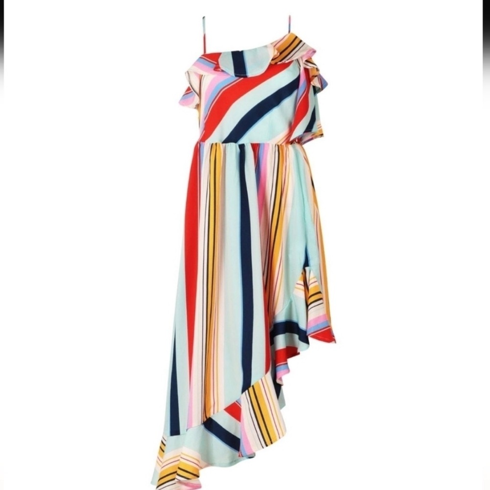 Really fun asymmetrical dress.